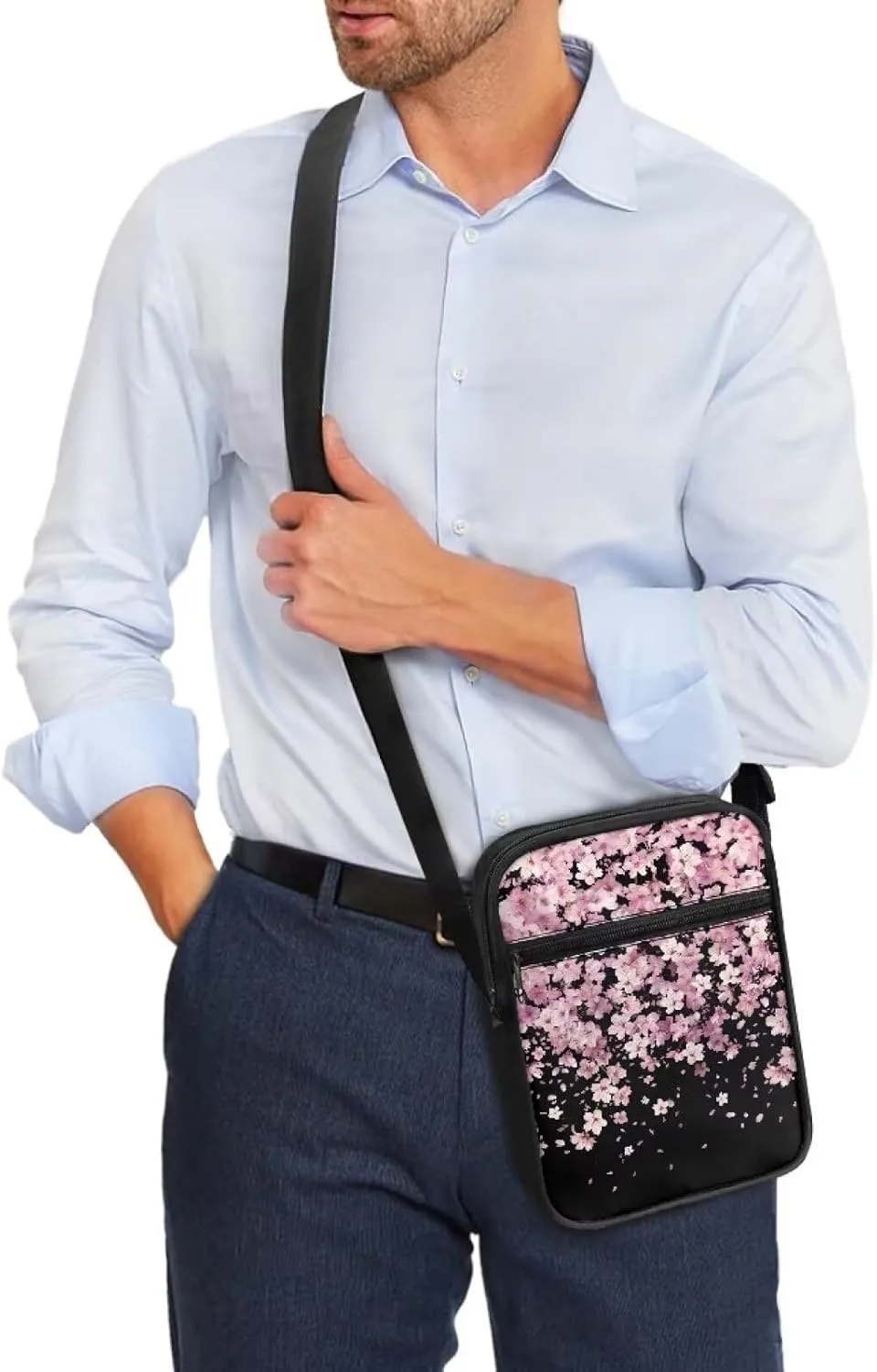 Small Messenger Bag for Men Women Cell Phone Purses Satchel Handbags Unisex Shoulder Bag for Work Travel