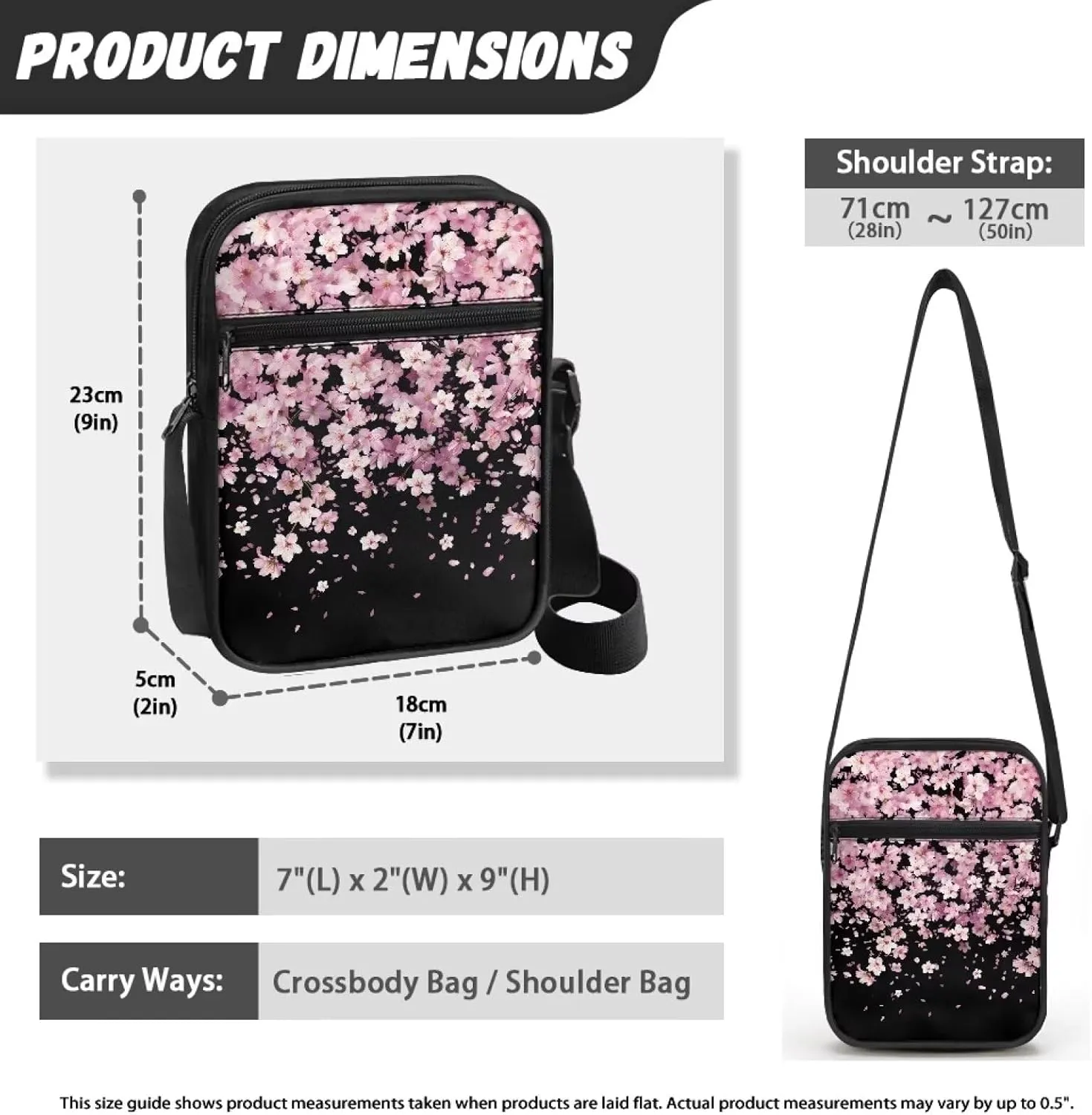 Small Messenger Bag for Men Women Cell Phone Purses Satchel Handbags Unisex Shoulder Bag for Work Travel