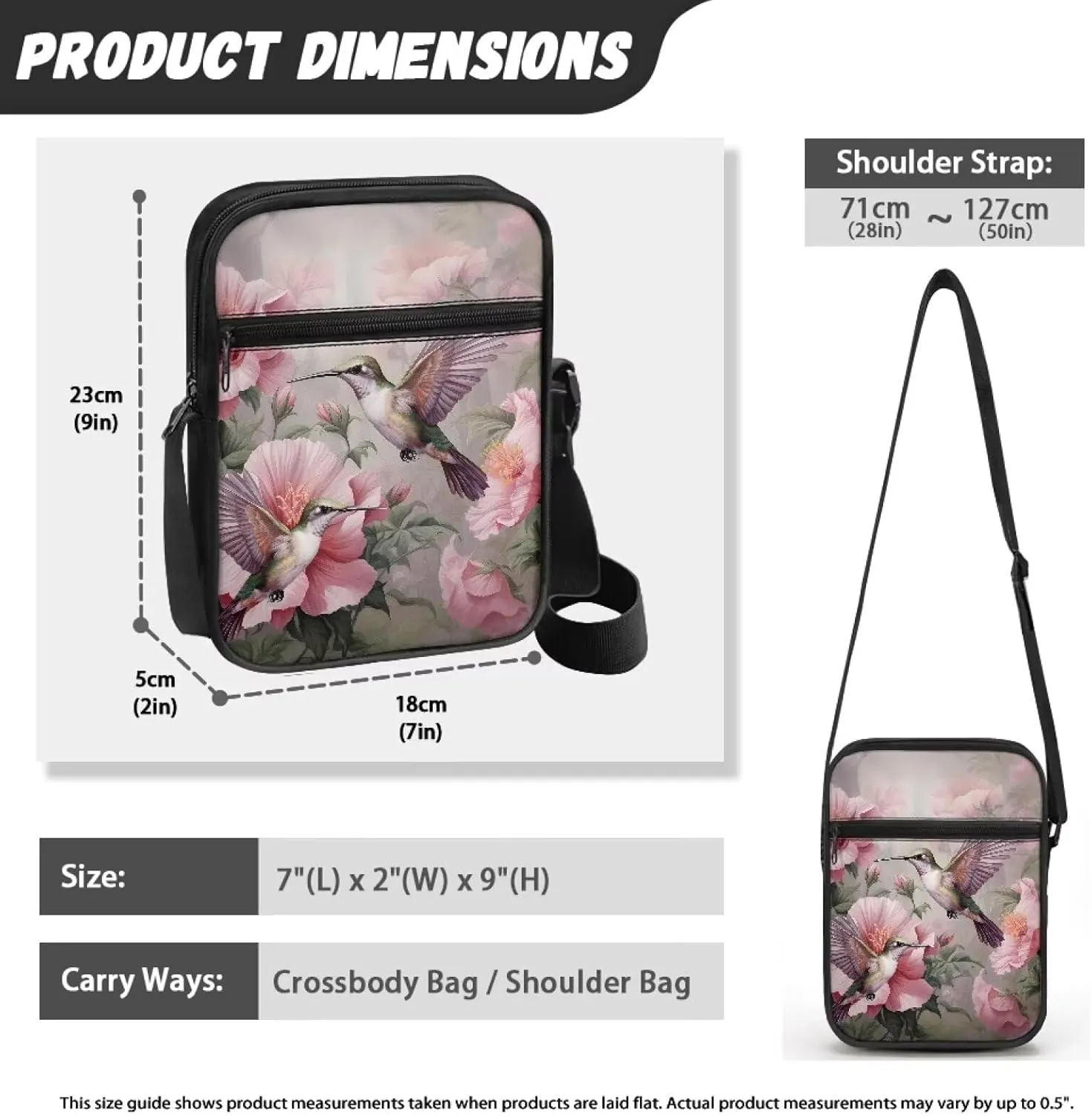 Small Messenger Bag for Men Women Wallet Purse Cell Phone Purse Shoulder Bag for Phone Passport