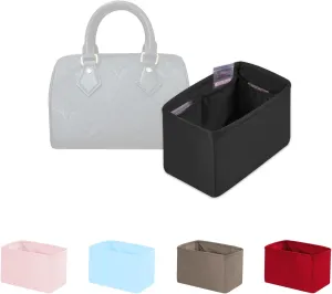 Speedy 35 Bag Organizer Insert, Silky Handbag Insert for Speedy Bags, Purse Organizer with Large Capacity, for Women Handbags (Black, Speedy35)