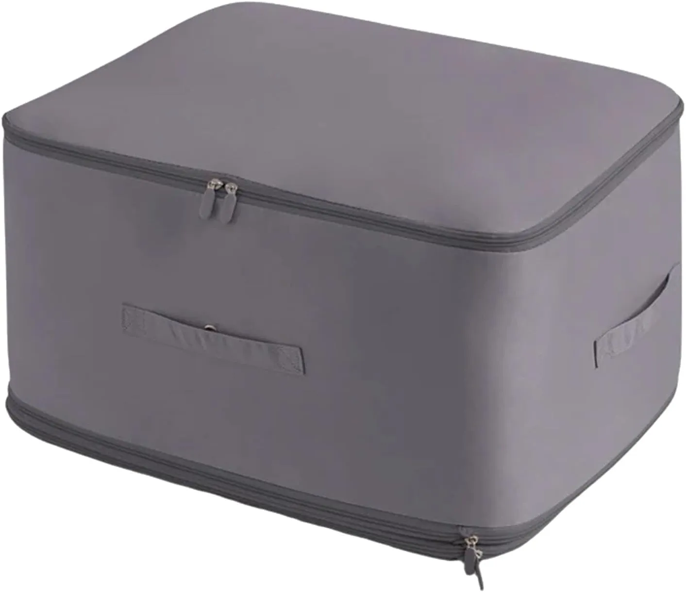 Storage Bags for Clothes, Foldable Blanket Clothing Storage Bags with Lids and Reinforced Handle, 2024 New Ultra Space Saving Se-lf Compression Organizer, Gray/XL, SQO8K3560BU0H6TPT8D