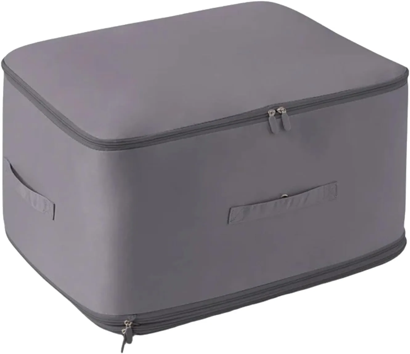 Storage Bags for Clothes, Foldable Blanket Clothing Storage Bags with Lids and Reinforced Handle, 2024 New Ultra Space Saving Se-lf Compression Organizer, Gray/XL, SQO8K3560BU0H6TPT8D