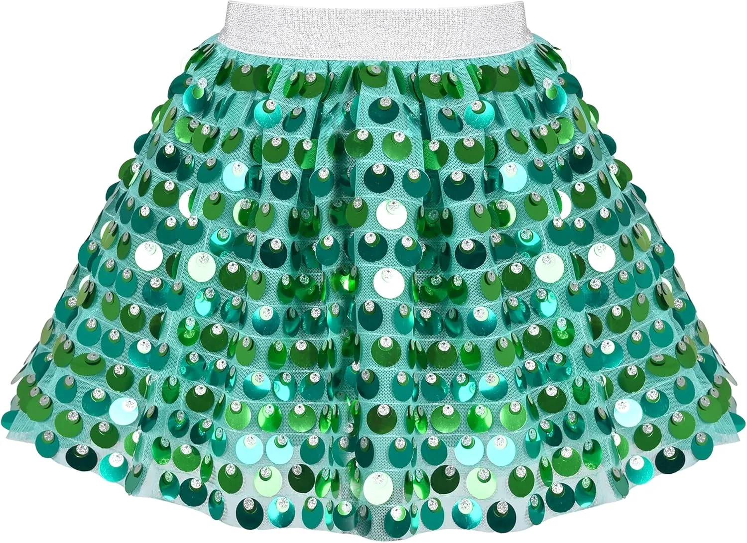 Sunny Fashion Girls Skirt Purple Mermaid Sparkly Sequin Tutu Party Ballet Dance