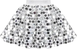 Sunny Fashion Girls Skirt Purple Mermaid Sparkly Sequin Tutu Party Ballet Dance