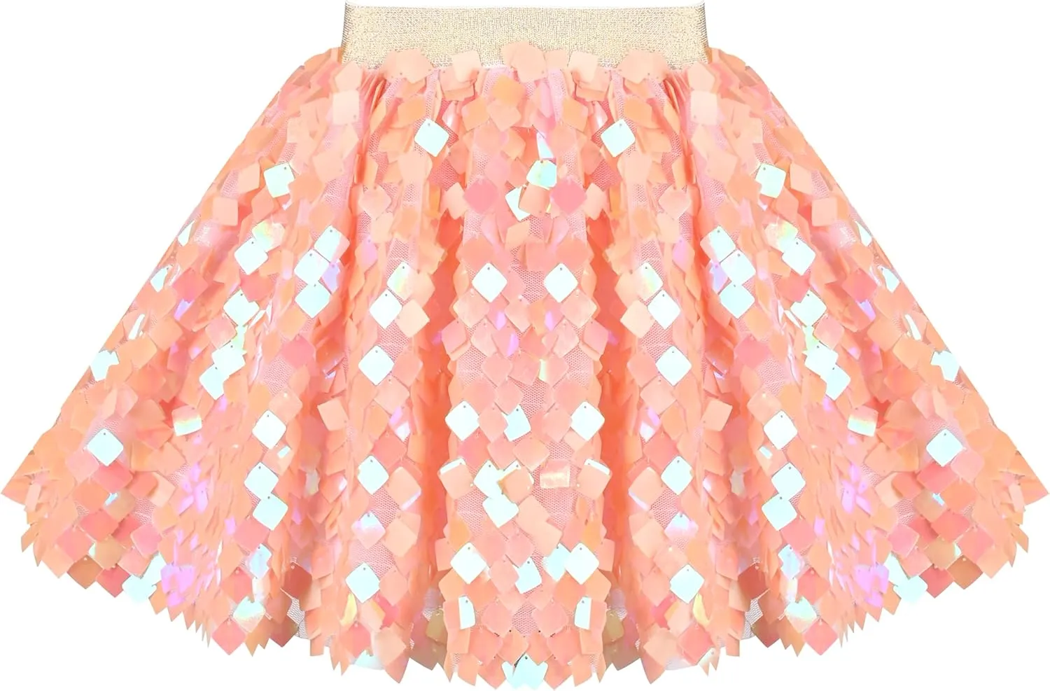 Sunny Fashion Girls Skirt Purple Mermaid Sparkly Sequin Tutu Party Ballet Dance