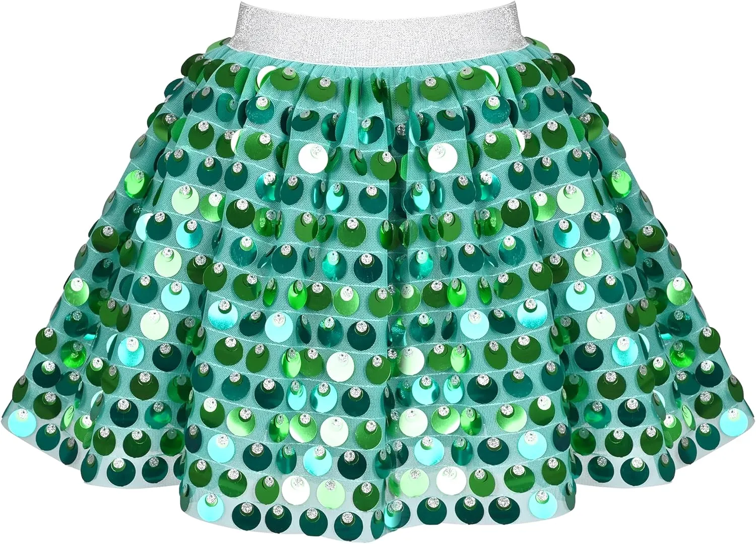 Sunny Fashion Girls Skirt Purple Mermaid Sparkly Sequin Tutu Party Ballet Dance