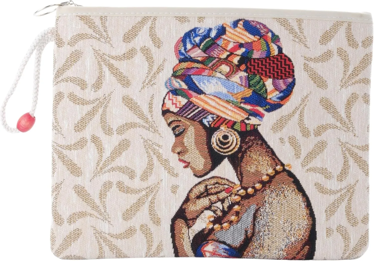 Tapestry Gobelin Handbag, Handmade Clutch Purse with Wrist Strap, Bohemian & Vintage Design, Artistic Embroidered Bag, Unique Gift for Women