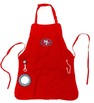 Team Sports America NFL Ultimate Grilling Apron with Bottle Opener and Insulated Beverage Holder, Adjustable Straps
