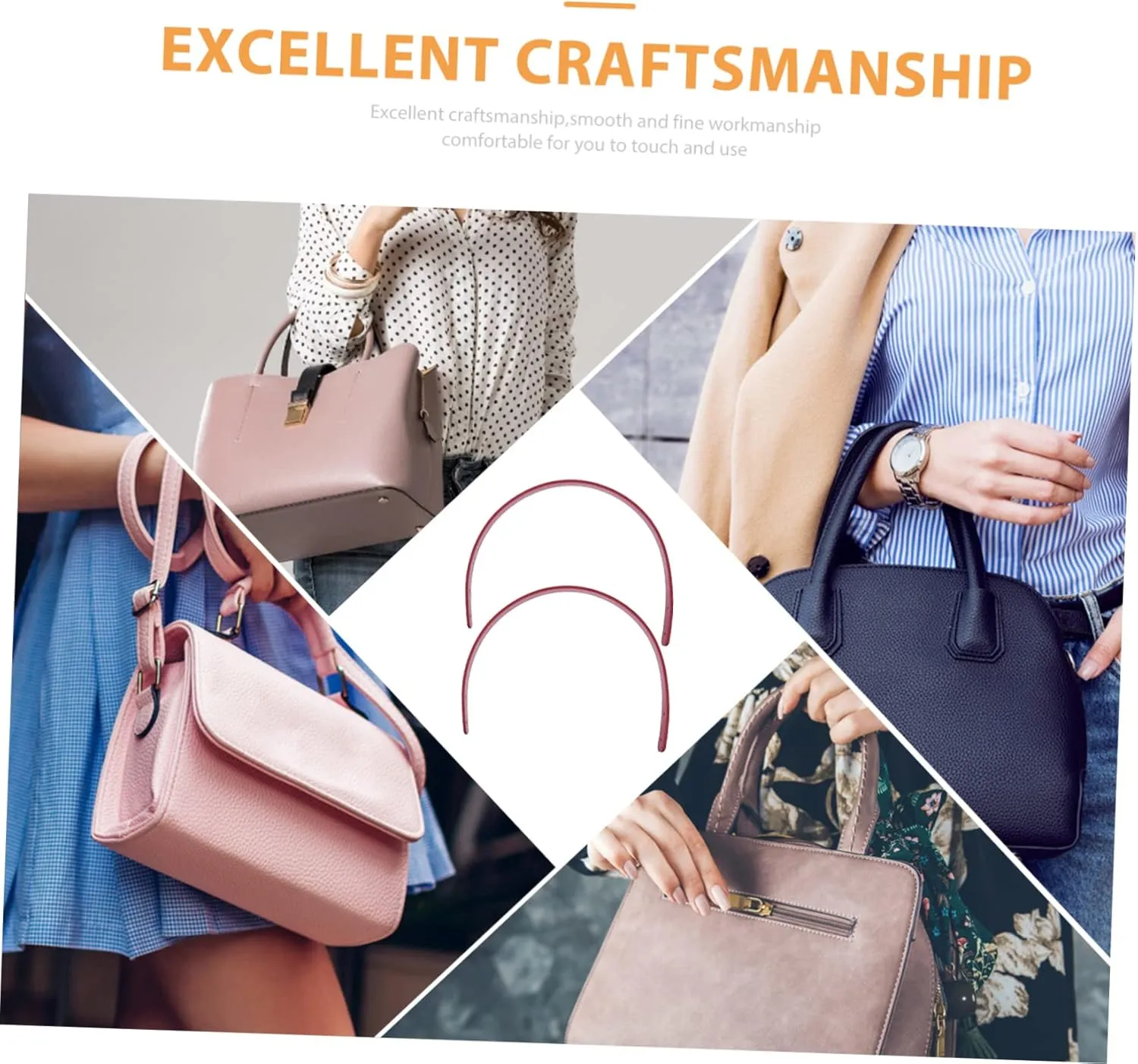 TEMPNAP Leather Handle Straps DIY Luggage Rivet Bag Accessories Shoulder Straps for Handbag Repair
