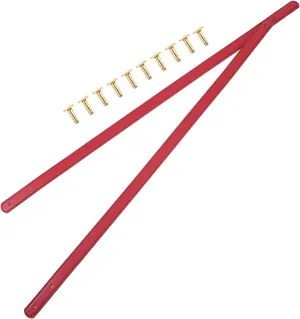 TEMPNAP Leather Handle Straps DIY Luggage Rivet Bag Accessories Shoulder Straps for Handbag Repair