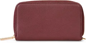 THIRTY-ONE Gifts Slim Wallet, Small Clutch Wallet for Women, Phone-Holder Wallet with Card and Bill Slots, Mulberry Smooth Pebble