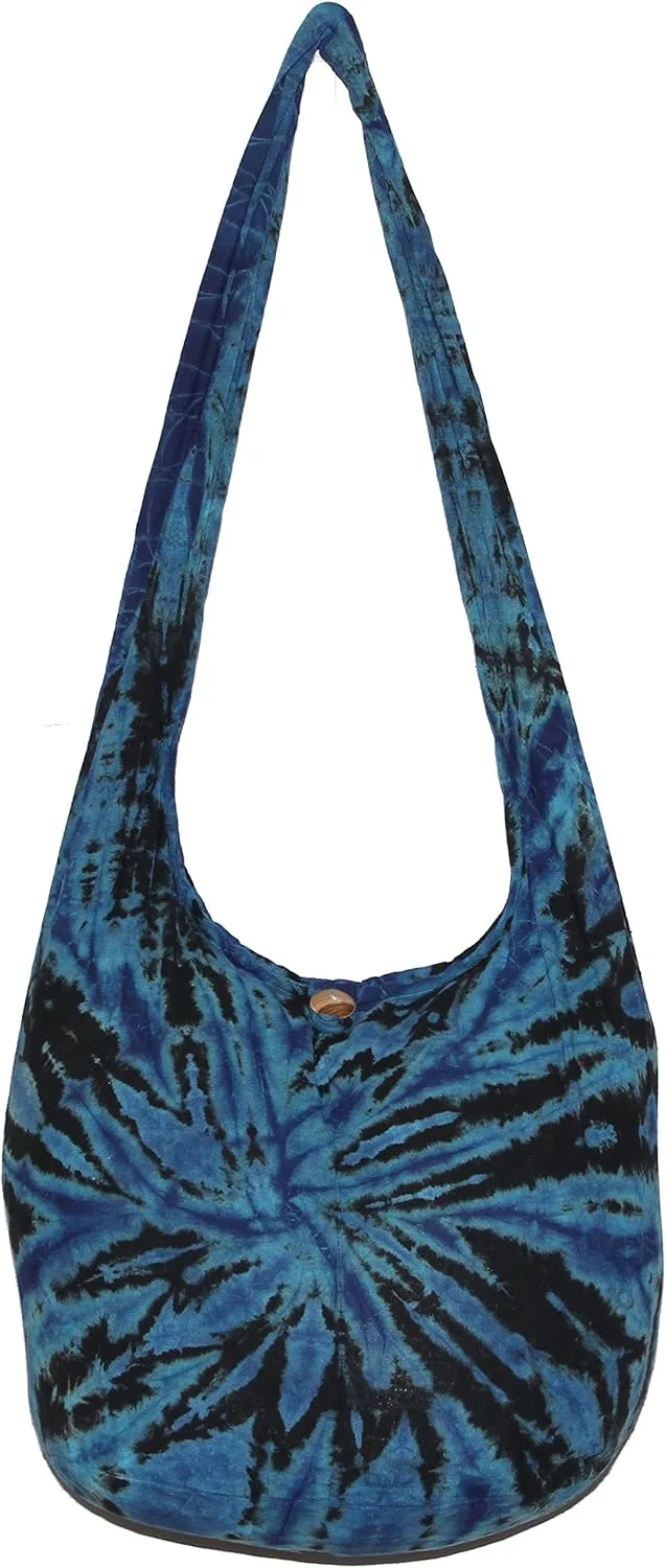 TIE DYE Bohemian Hipster Hobo Boho Hippie Crossbody Bag Purse Twist 39"