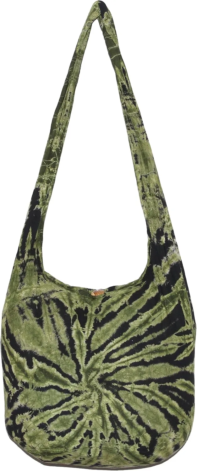 TIE DYE Bohemian Hipster Hobo Boho Hippie Crossbody Bag Purse Twist 39"