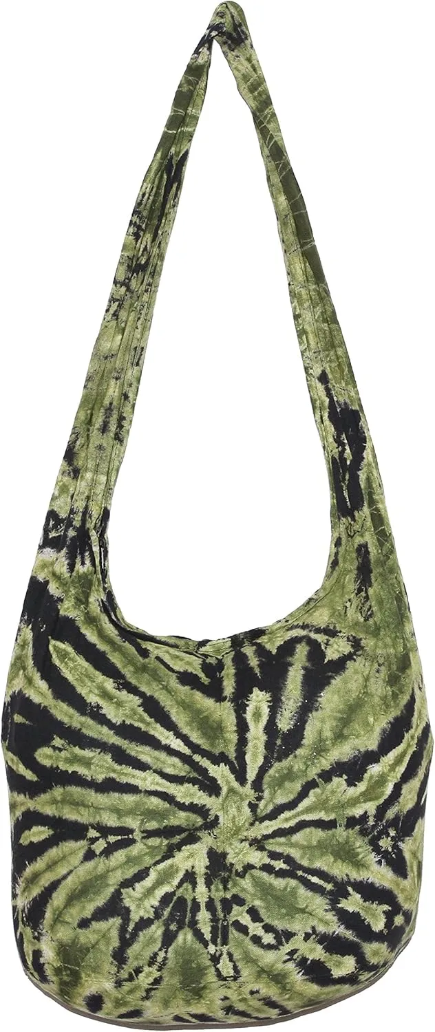 TIE DYE Bohemian Hipster Hobo Boho Hippie Crossbody Bag Purse Twist 39"