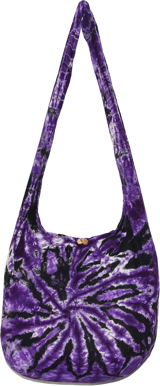 TIE DYE Bohemian Hipster Hobo Boho Hippie Crossbody Bag Purse Twist 39"