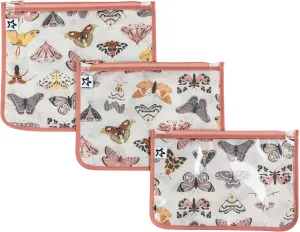 Tiny Twinkle Mess-proof Travel Bags, Airline Compliant, Zipper Closure, Clear Front Pouch, Diaper Bag Packing, Toiletry or Cosmetics Organizer