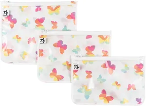 Tiny Twinkle Mess-proof Travel Bags, Airline Compliant, Zipper Closure, Clear Front Pouch, Diaper Bag Packing, Toiletry or Cosmetics Organizer