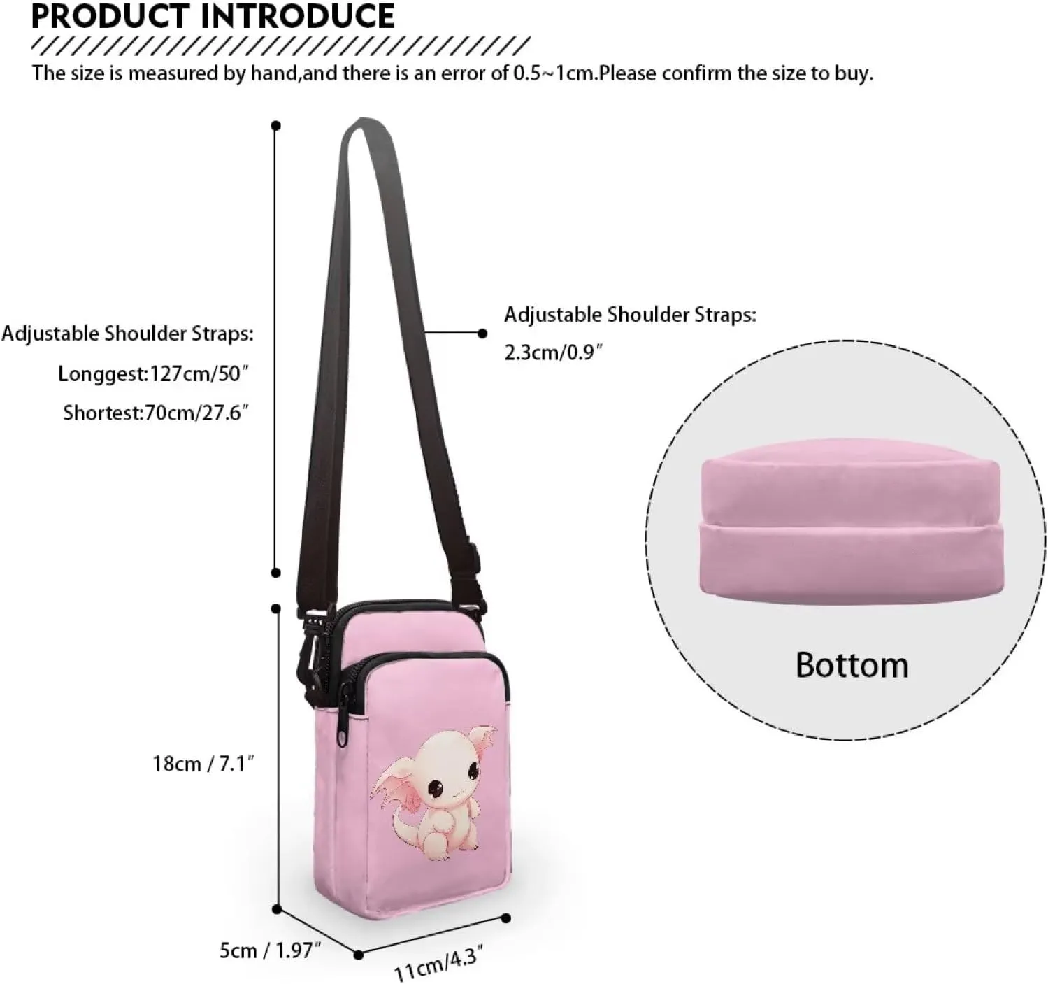 Toddler Crossbody Bag Kids Messenger Bag Over Shoulder Purse