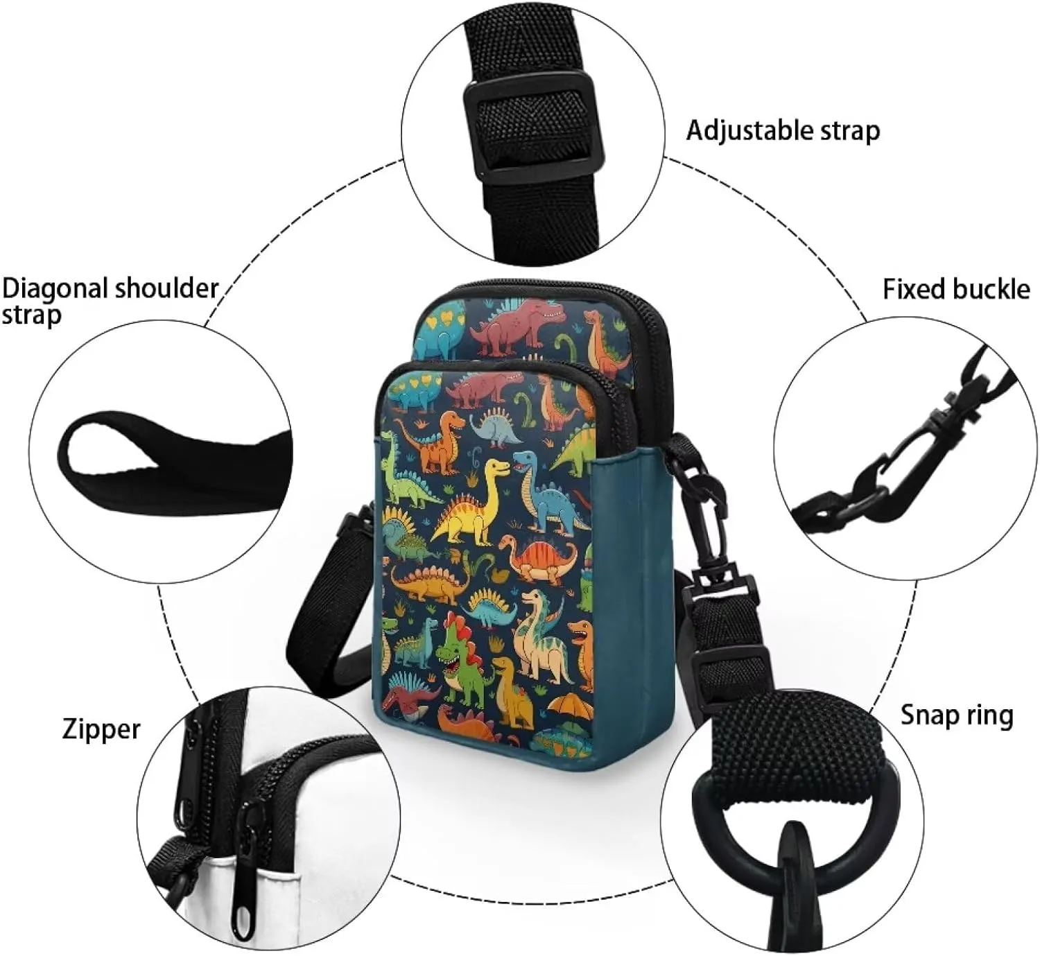 Toddler Crossbody Bag Kids Messenger Bag Over Shoulder Purse