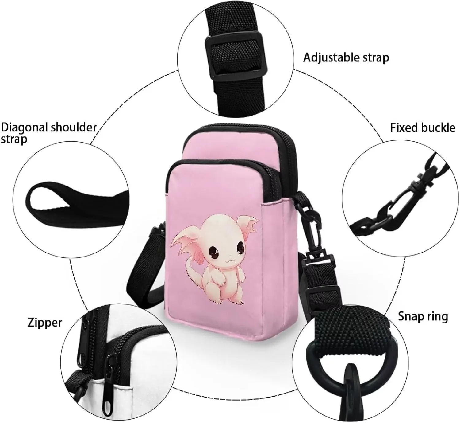 Toddler Crossbody Bag Kids Messenger Bag Over Shoulder Purse