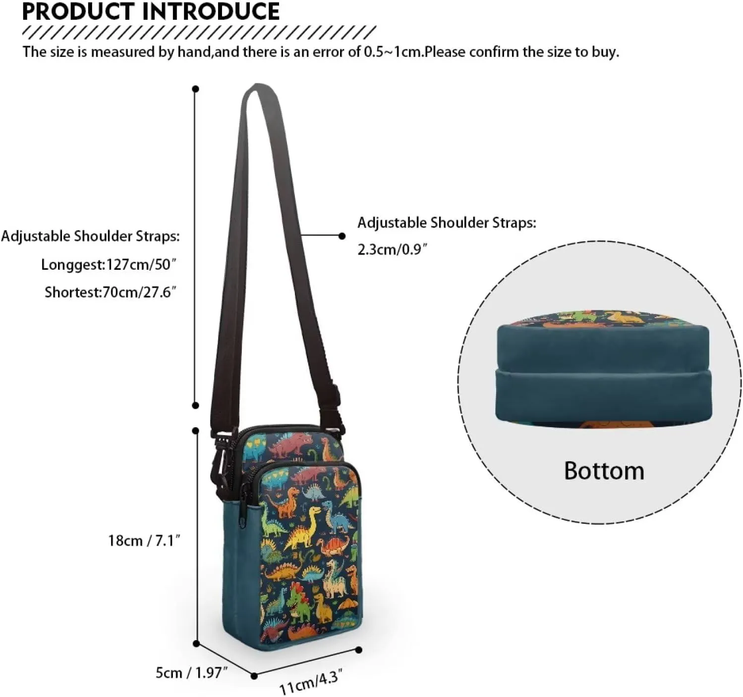 Toddler Crossbody Bag Kids Messenger Bag Over Shoulder Purse