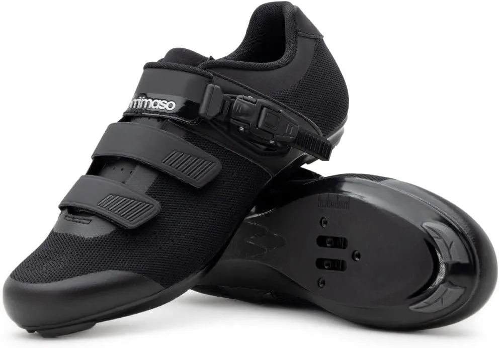 Tommaso Strada Mens SPD & Peloton Shoes—2 in 1 Cycling Shoes—Install Your Own Delta or SPD Cleats for Road Bikes, Indoor Cycles or Most Mens Bicycles—Explore Bike Accessories