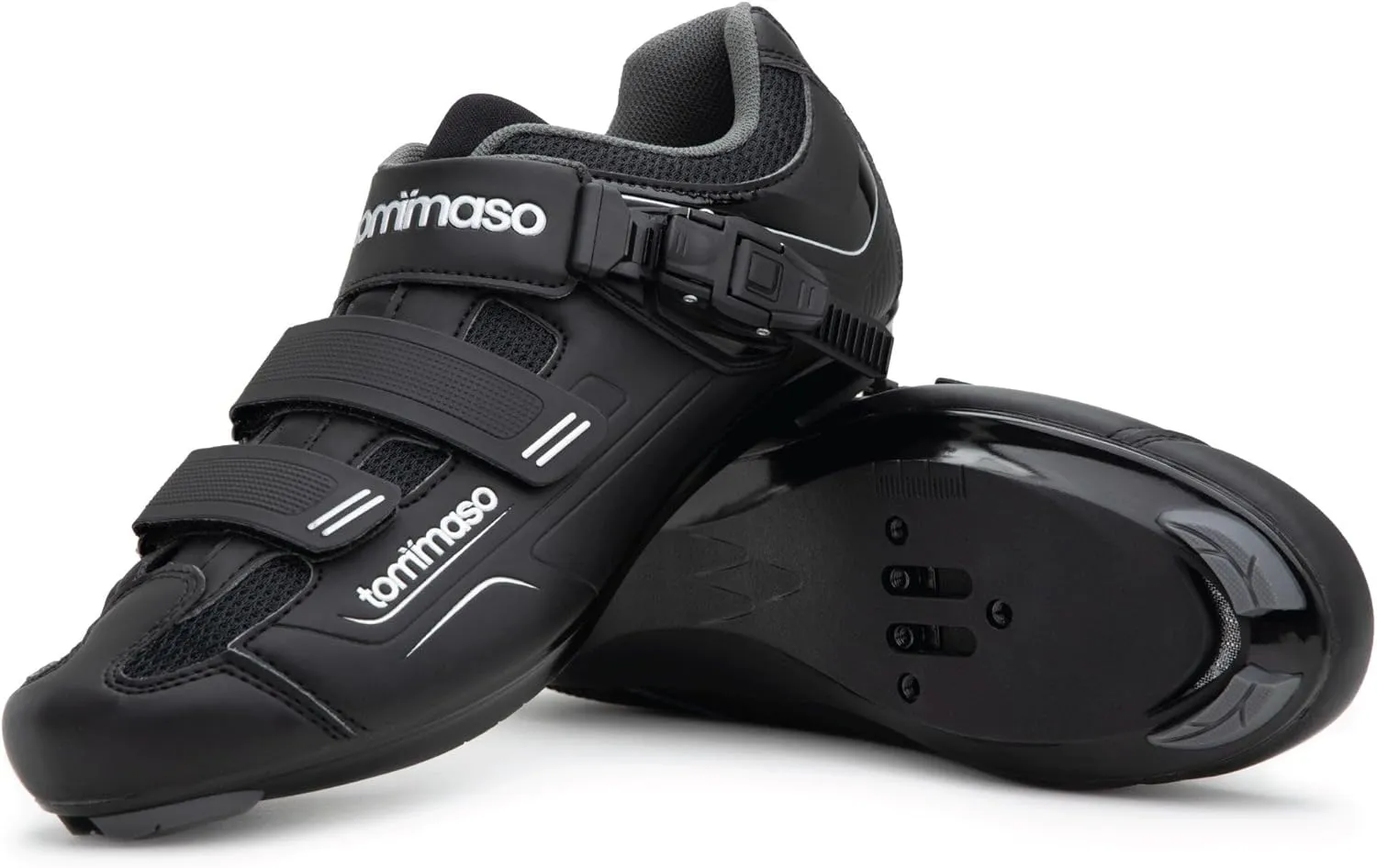 Tommaso Strada Mens SPD & Peloton Shoes—2 in 1 Cycling Shoes—Install Your Own Delta or SPD Cleats for Road Bikes, Indoor Cycles or Most Mens Bicycles—Explore Bike Accessories
