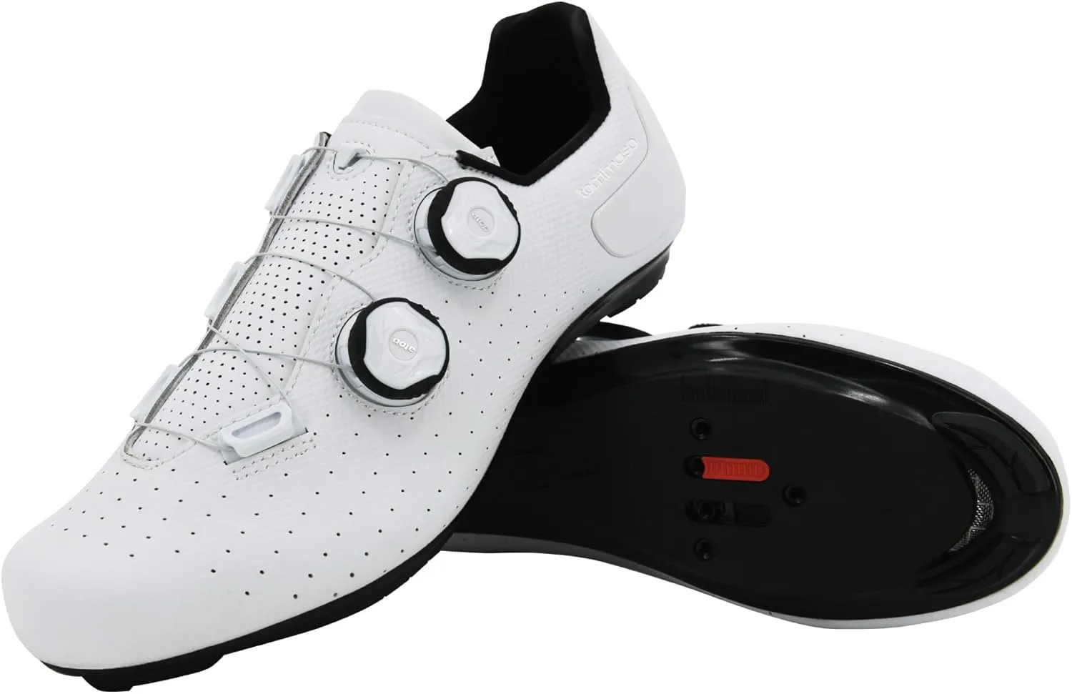 Tommaso Strada Mens SPD & Peloton Shoes—2 in 1 Cycling Shoes—Install Your Own Delta or SPD Cleats for Road Bikes, Indoor Cycles or Most Mens Bicycles—Explore Bike Accessories
