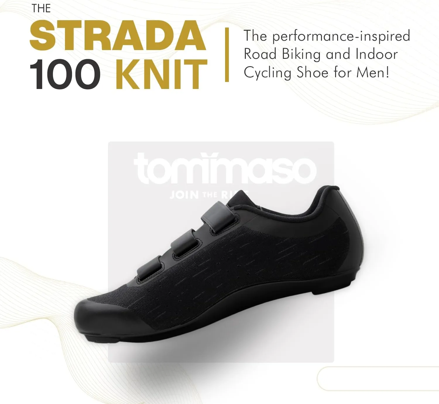 Tommaso Strada Mens SPD & Peloton Shoes—2 in 1 Cycling Shoes—Install Your Own Delta or SPD Cleats for Road Bikes, Indoor Cycles or Most Mens Bicycles—Explore Bike Accessories