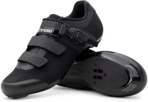 Tommaso Strada Mens SPD & Peloton Shoes—2 in 1 Cycling Shoes—Install Your Own Delta or SPD Cleats for Road Bikes, Indoor Cycles or Most Mens Bicycles—Explore Bike Accessories