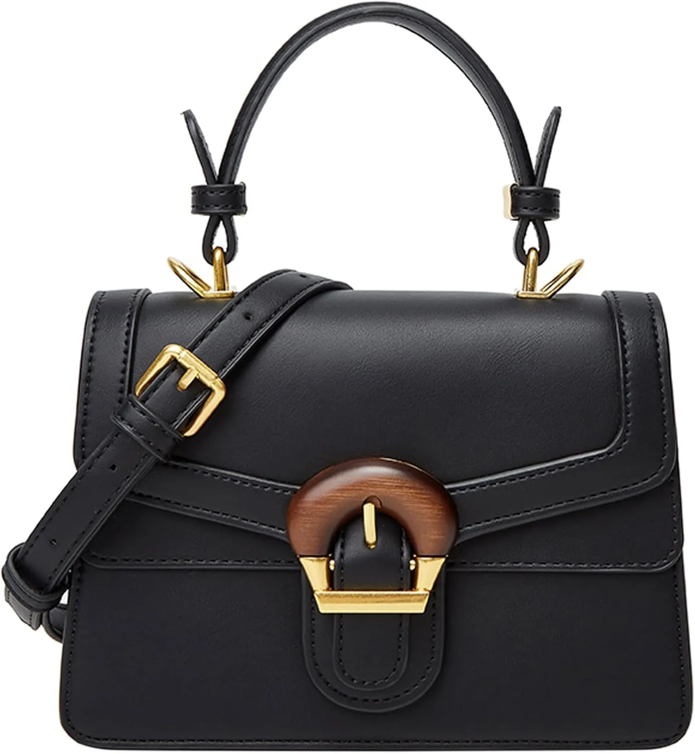 Top-Handle Bags for Women - Fashion Designer Mini Purse with Leather Strap Cute Tiny Clutch Crossbody Bag