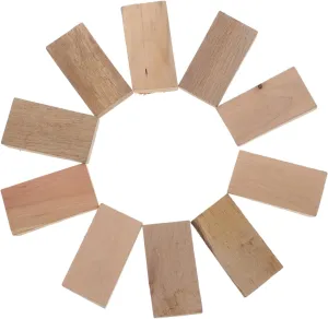Toyvian 10-Pack Wooden Hoe Handle Wedge for Gardening Tools Axe Hoe Handle Replacement Parts Wedge Accessories Hardwood Construction Easy Installation