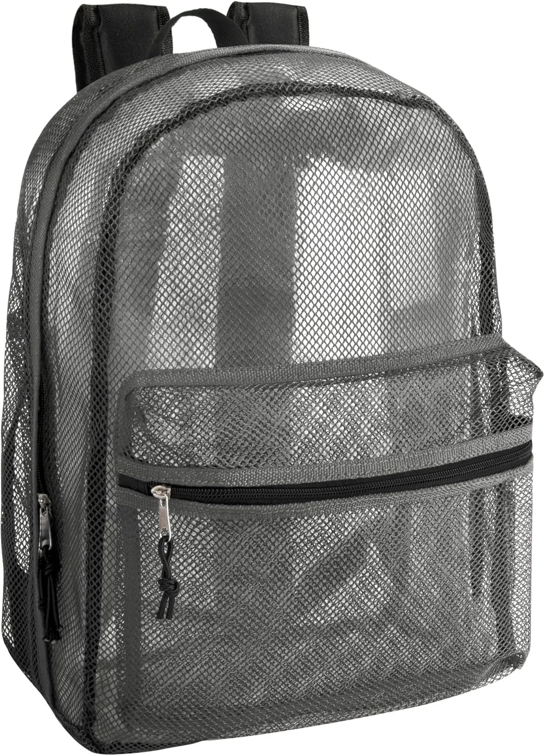 Transparent Mesh Backpacks for School Kids, Beach, Travel - Mesh See Through Backpack with Padded Straps Large