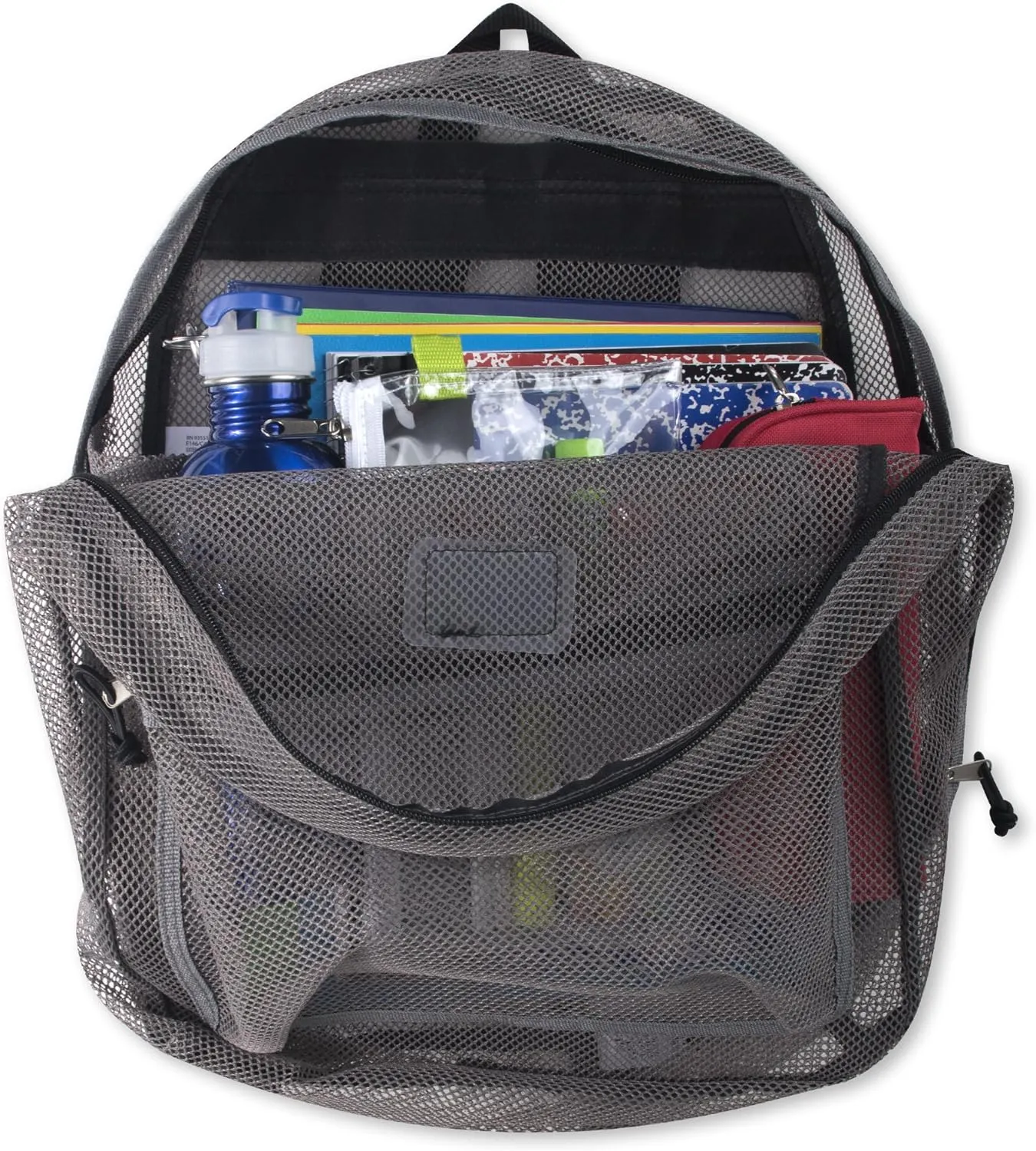 Transparent Mesh Backpacks for School Kids, Beach, Travel - Mesh See Through Backpack with Padded Straps Large