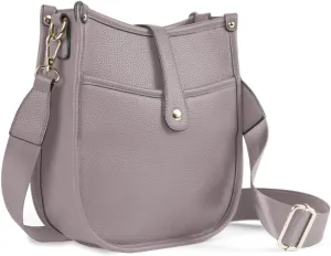Trendy Hobo Crossbody Handbag with Adjustable Straps - Vegan Leather Designer Purses