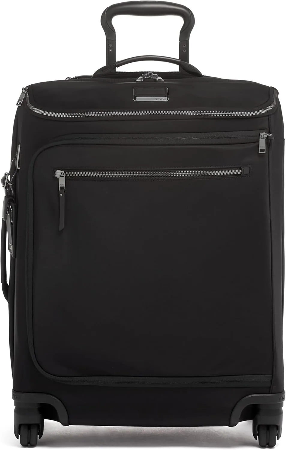 TUMI - Voyageur Leger International Carry-On - Travel Luggage for Men & Women - Roller Suitcase with USB-C Charging Port - Black & Gunmetal