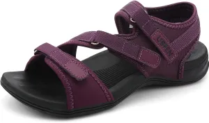 UBFEN Womens Hiking Comfortable Sport Walking Sandals Outdoor Athletic Water Sandals with Three Adjustable Straps