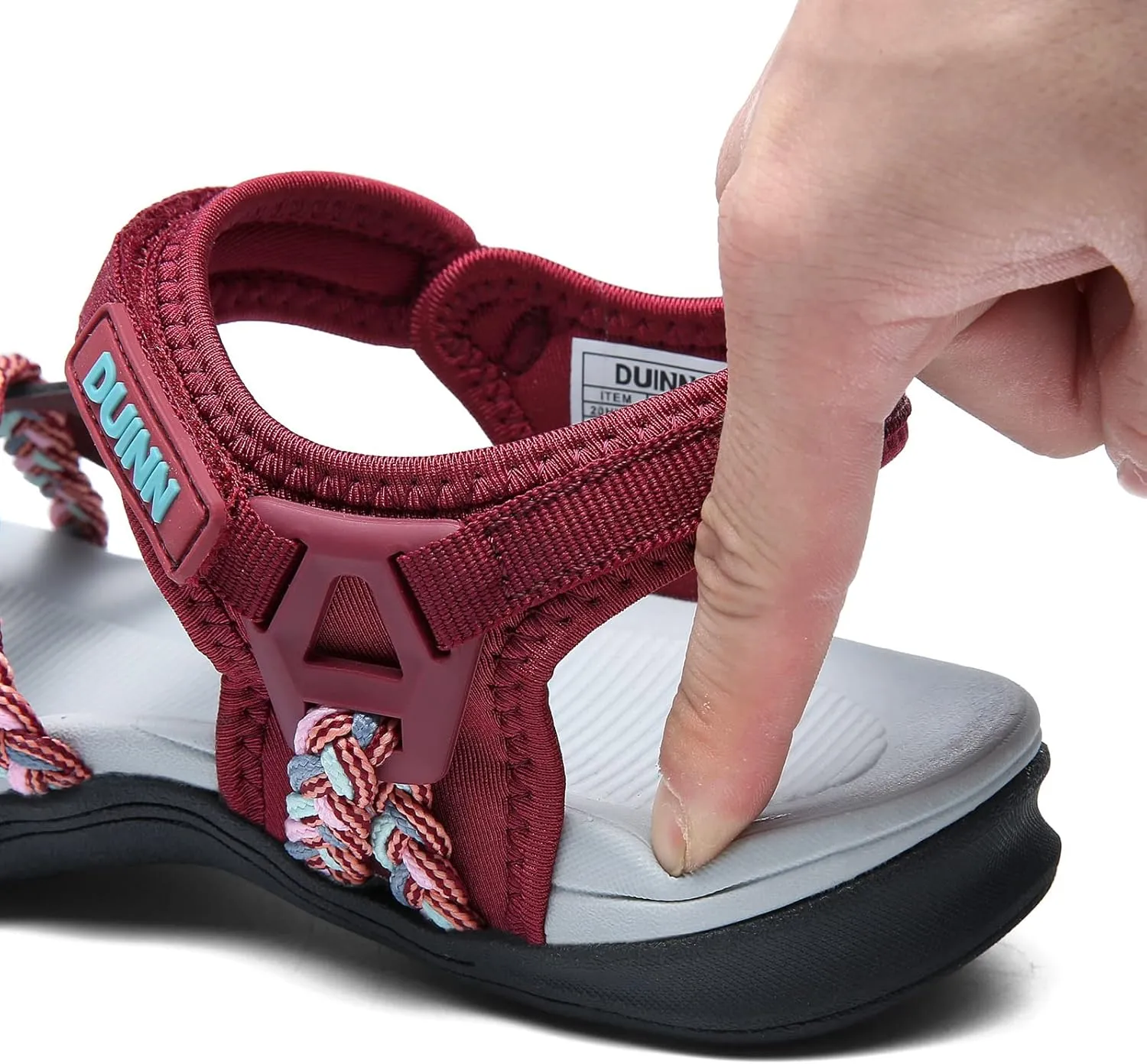 UBFEN Womens Hiking Sandals Sport Sandals Straps with Adjustable Hooks Arch Support Beach Vacation Casual Camping