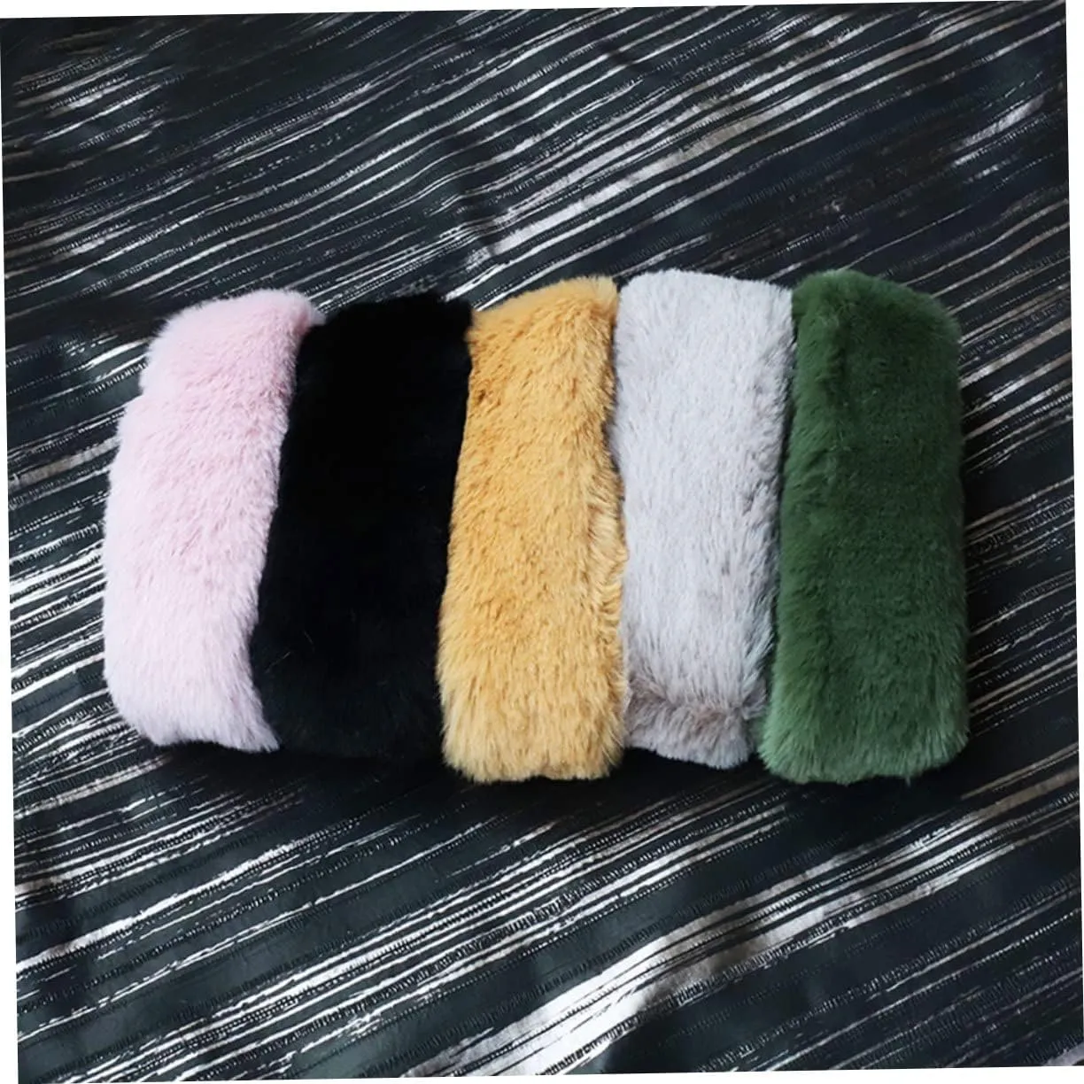 ULDIGI DIY Handbag Handle Replacement Cm Plush Buckle Handle for Women Tote Bag Warm and Stylish Accessory Random