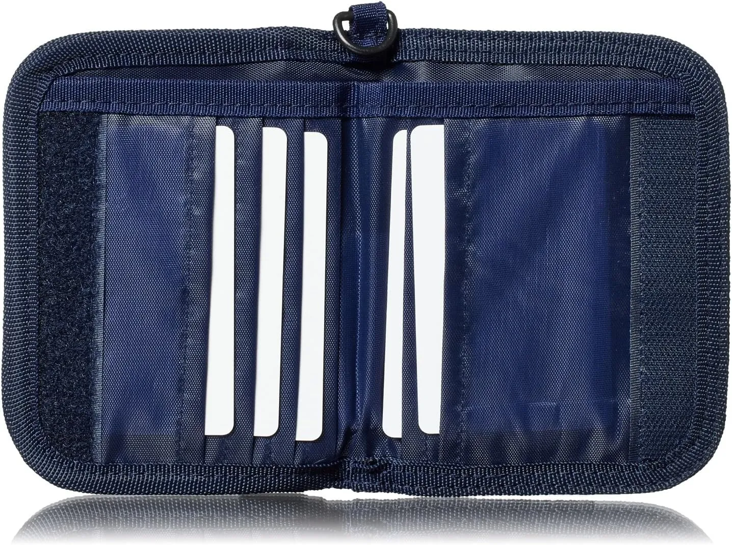 Umbro for Men, Kids Zippered Bi-Fold Minimalist Slim Nylon Wallet (Navy)