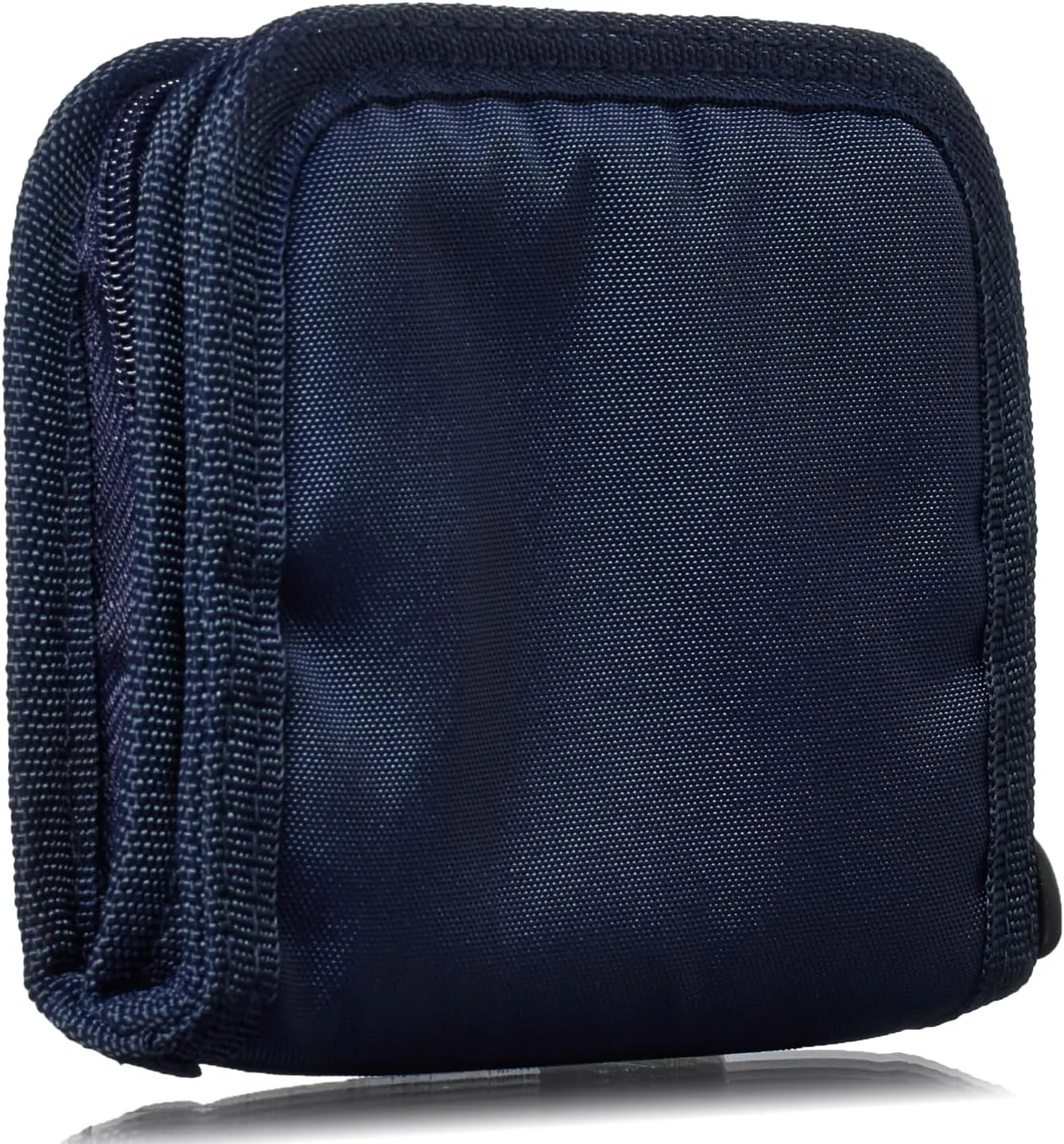 Umbro for Men, Kids Zippered Bi-Fold Minimalist Slim Nylon Wallet (Navy)