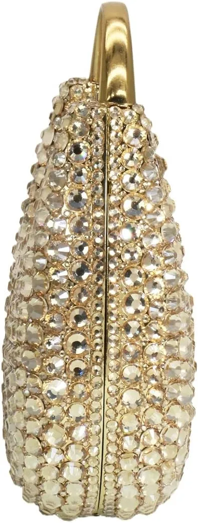 UMREN Women Elegant Diamond Rhinestone Evening Bag Top Handle Crystal Clutch Purse Wedding Party Handbag Unique Crossboby Bag