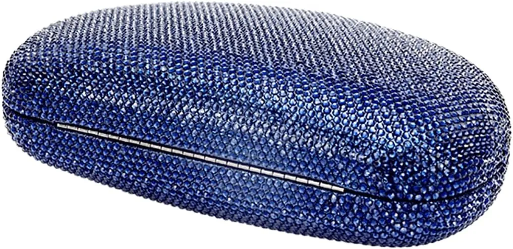 UMREN Women Sparkly Rhinestone Evening Bag Crystal Clutch Purses Glitter Shell Shaped Handbag Wedding Prom Shoulder Bag