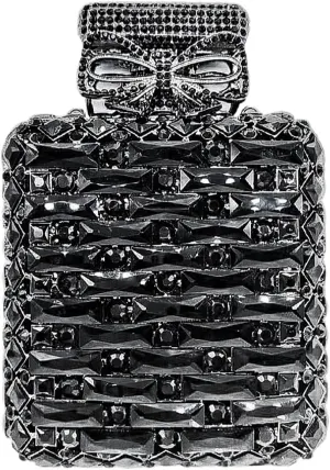 UMREN Women's Perfume Shaped Rhinestone Clutch Purses Sparkly Diamond Box Evening Bag Glitter Party Wedding Handbag