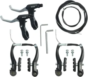 V Brakes, Linear Bicycle Brake Set, Bicycle Brake Levers 2pcs Mountain Bike Brake Handles 2.5 Finger 2.2cm Diameter for Most Bicycle, Road Bike, MTB, BMX, Cycling