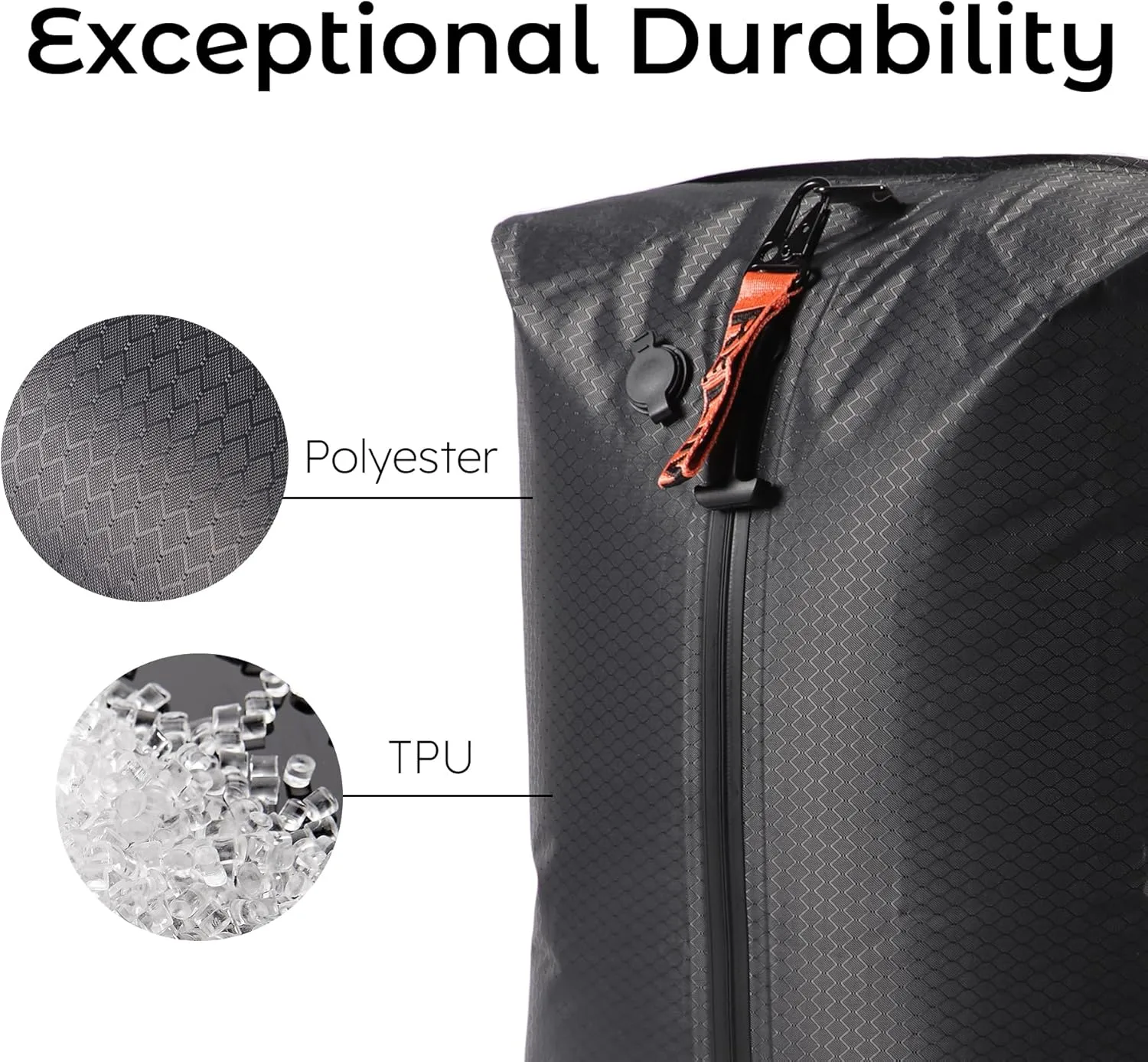 Vacuum Bags for Travel Luggage with Wireless Pump, Revolutionary Reusable Compression Bags for Carry On Suitcases and Backpack, Vacuum Seal Packing cube for Cloth Packing (1PC   PUMP)