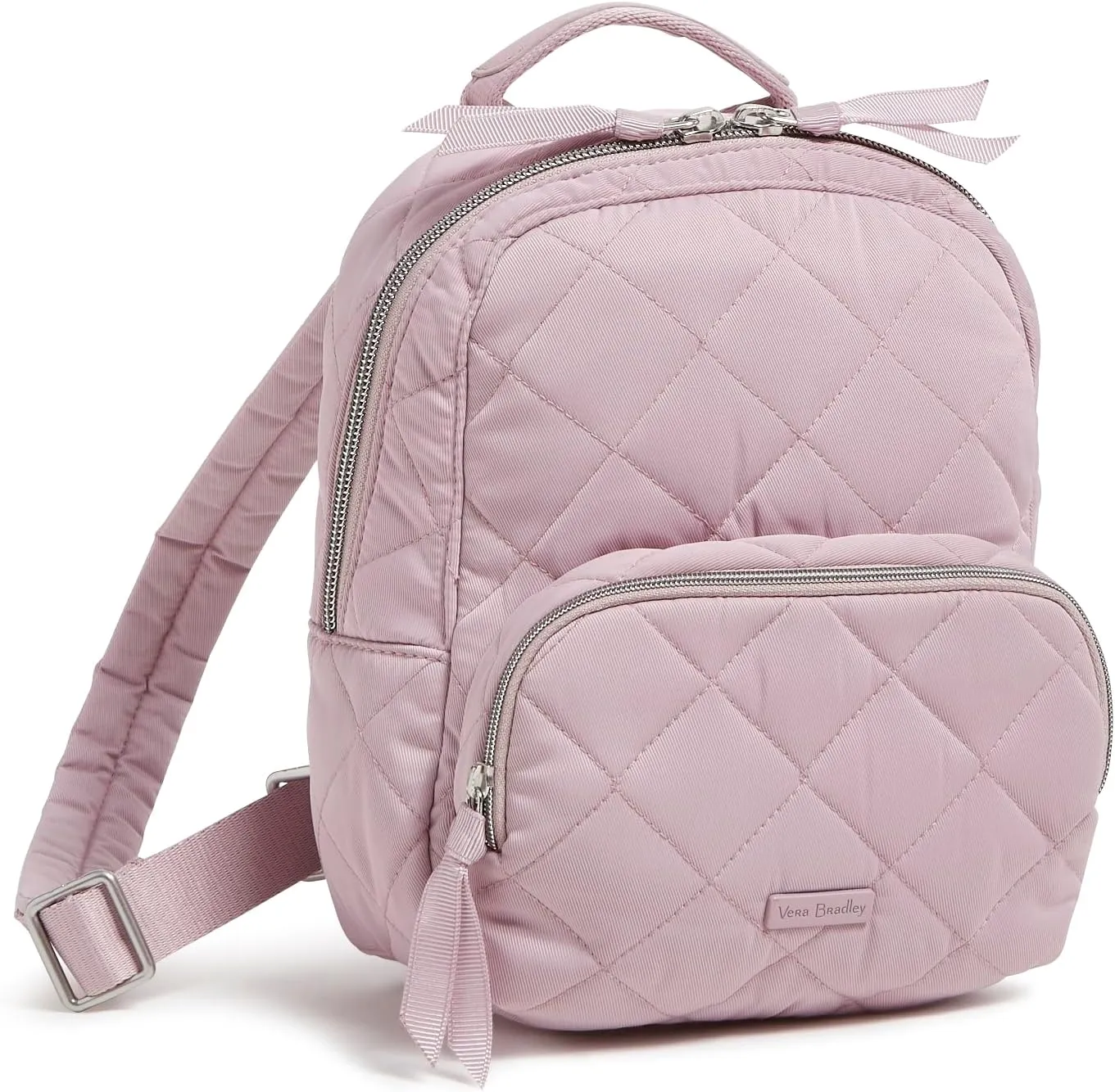 Vera Bradley Performance Twill Mini Backpack, Hydrangea Pink