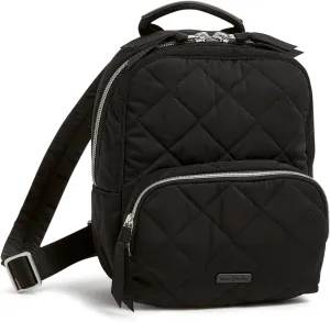 Vera Bradley Performance Twill Mini Backpack, True Black