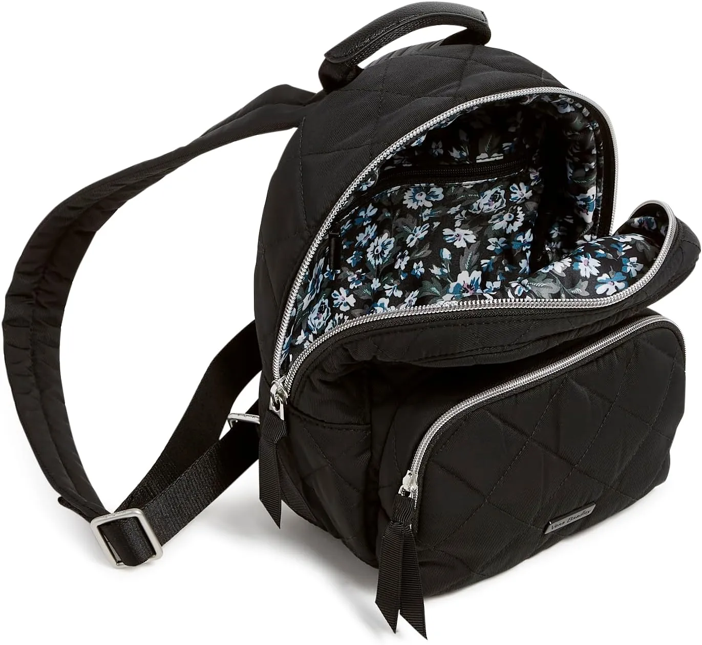 Vera Bradley Performance Twill Mini Backpack, True Black