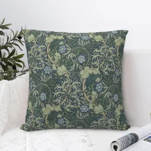 Vintage Victorian Classic Floral William Morris Greenery Forest Animals Pheasant Decorative Throw Pillow Covers 18x18 inch Pillowcase Aesthetic Cushion Cover for Home Decor Sofa Living Room